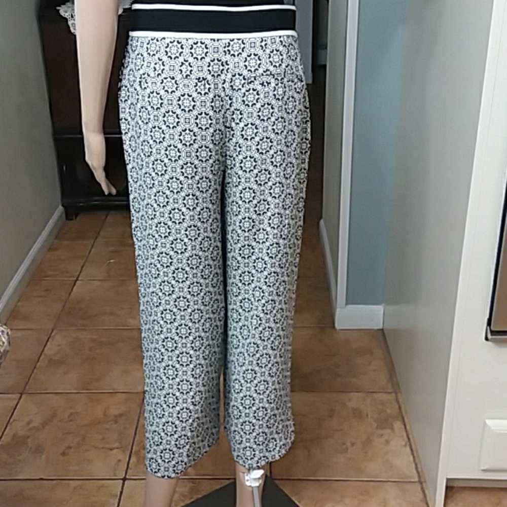 Loft Patterned Crop Pants - Picture 4 of 7